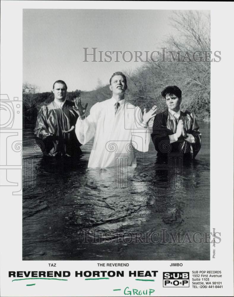 1993 Press Photo Reverend Horton Heat, Music Group - Taz, The Reverend, Jimbo- Historic Images