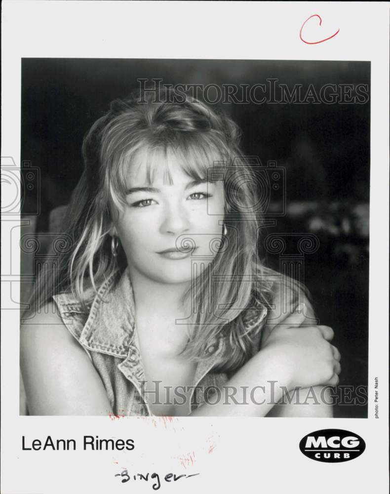 1996 Press Photo Singer LeAnn Rimes - hcq45773- Historic Images