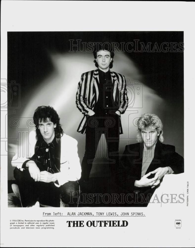 1986 Press Photo The Outfield, Music Group - hcq45774- Historic Images