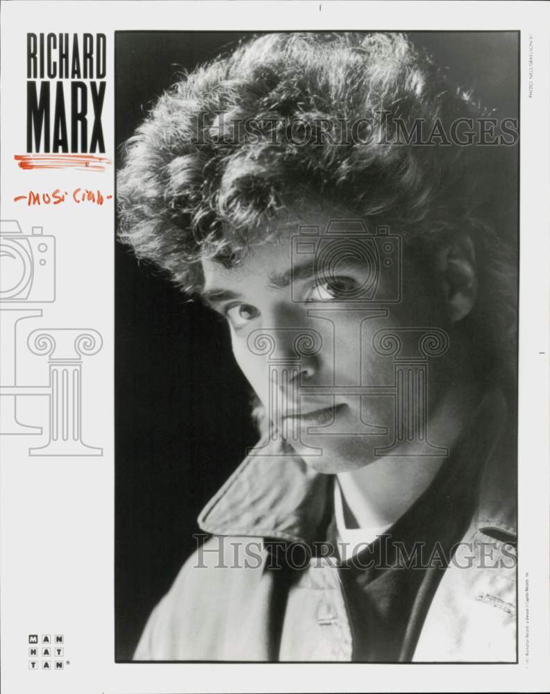 1988 Press Photo Singer Richard Marx - hcq45793- Historic Images