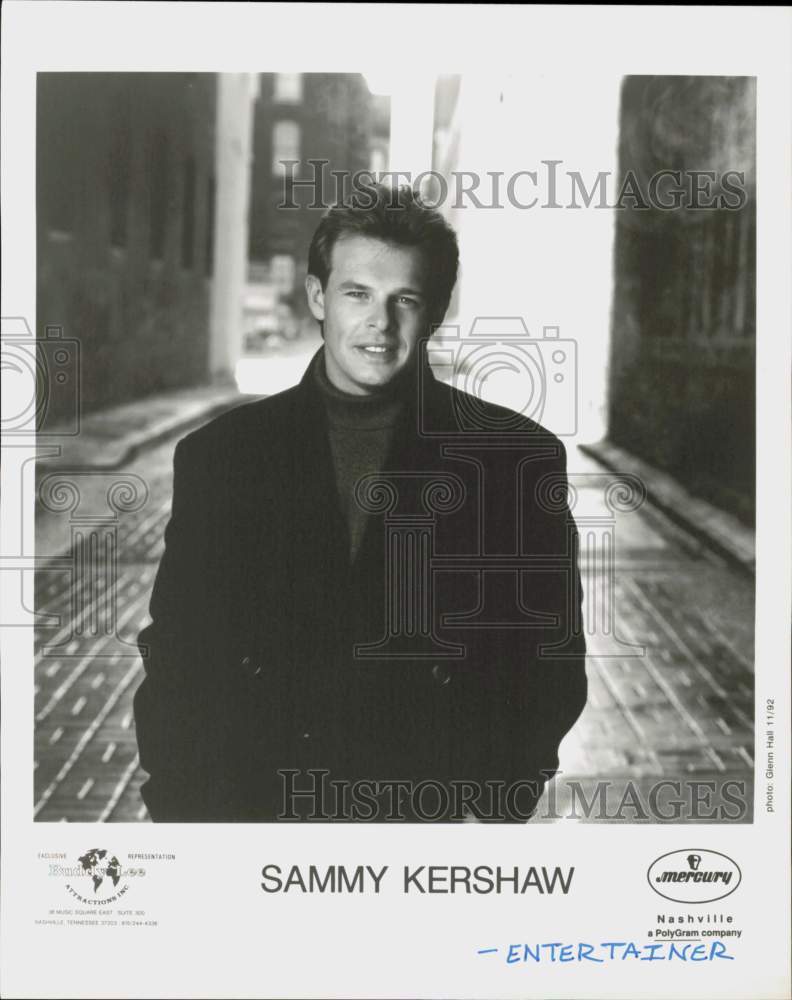 1992 Press Photo Entertainer Sammy Kershaw - hcq45827- Historic Images