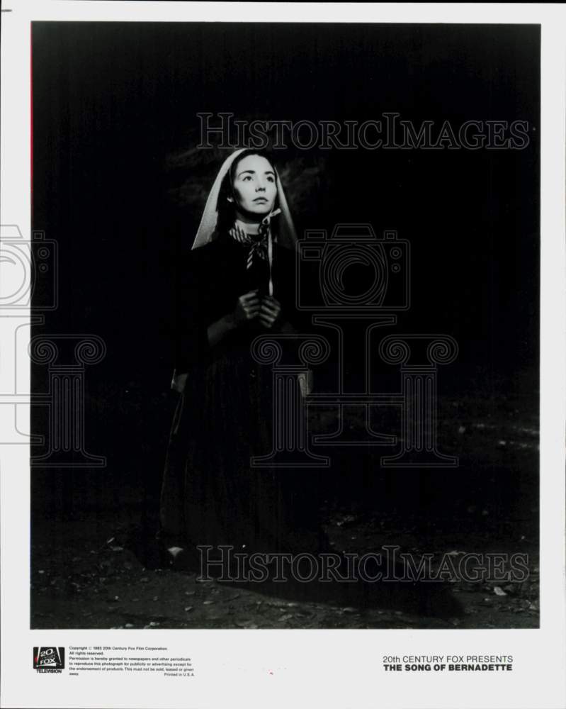 1988 Press Photo Actress Jennifer Jones in &quot;The Song Of Bernadette&quot; - hcq45866- Historic Images