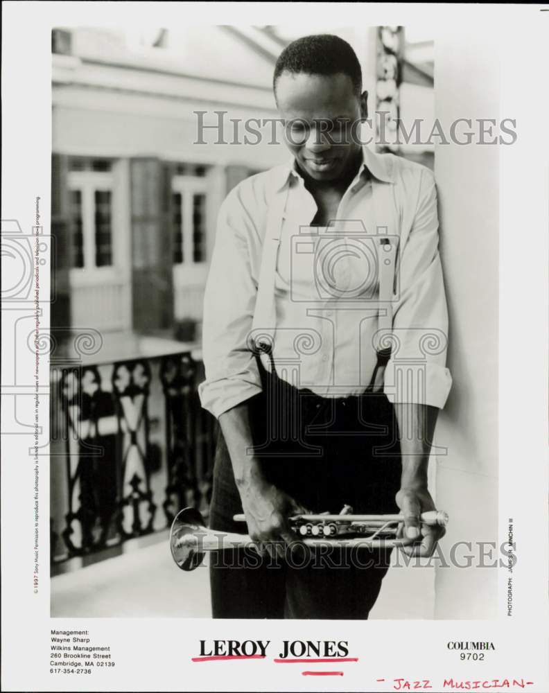 1997 Press Photo Leroy Jones, Jazz Musician - hcq45868- Historic Images