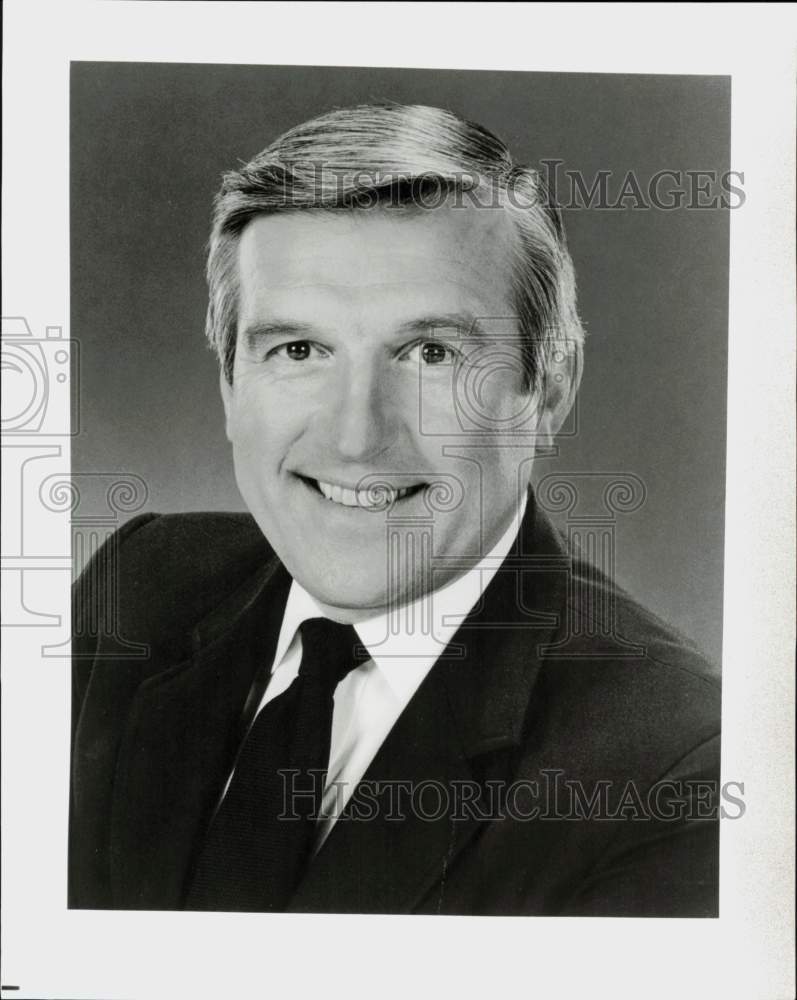 1987 Press Photo Gene F. Jankowski, President, CBS/Broadcast Group - hcq45882- Historic Images