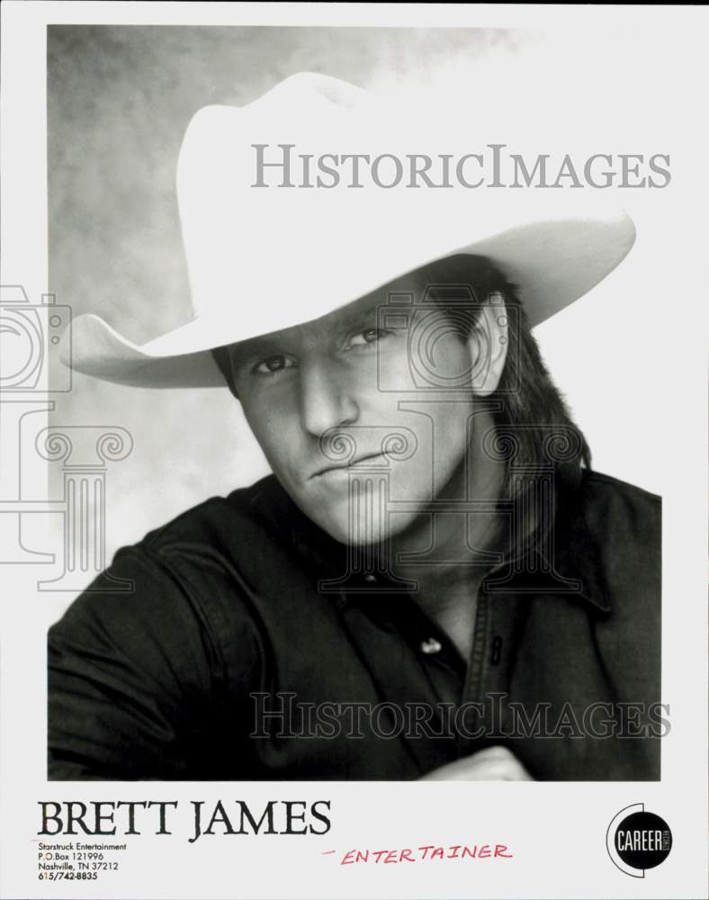 1995 Press Photo Entertainer Brett James - hcq45893- Historic Images