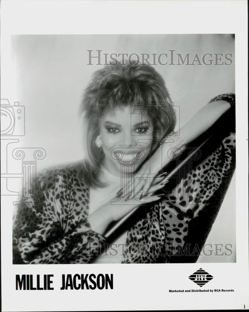 1986 Press Photo Singer Millie Jackson - hcq45904- Historic Images