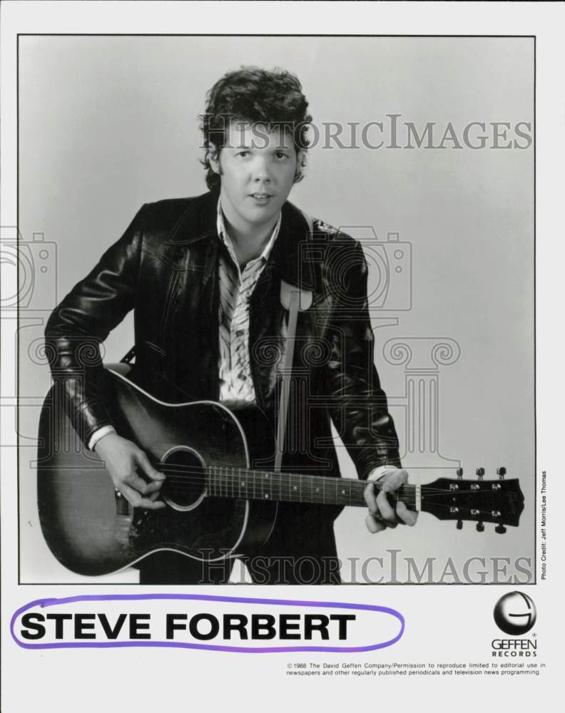 1988 Press Photo Singer-Musician Steve Forbert - hcq45930- Historic Images