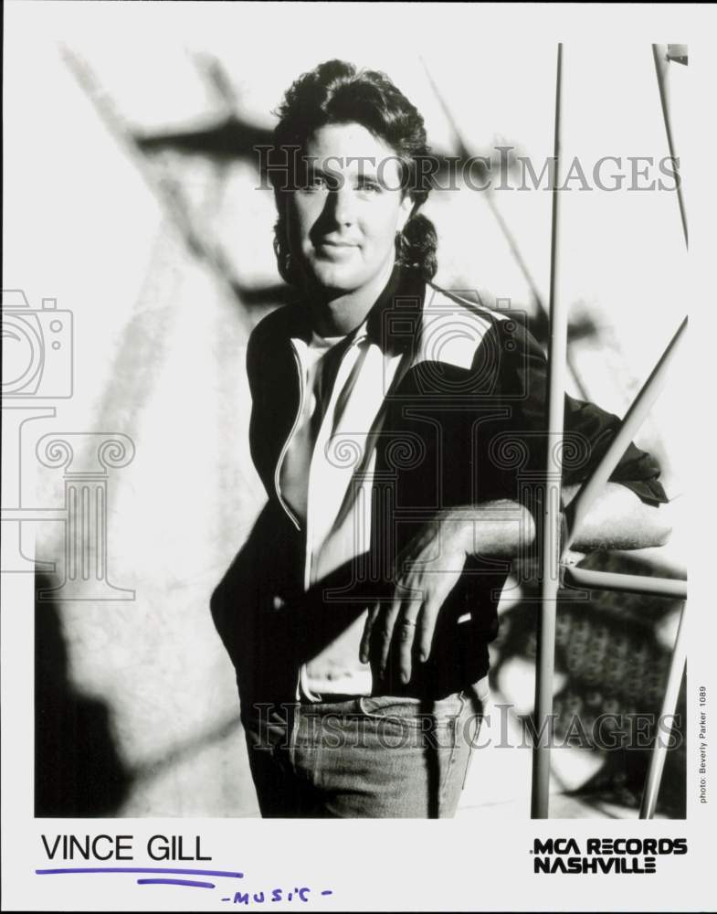 1989 Press Photo Vince Gill, Country Singer, Musician - hcq45938- Historic Images