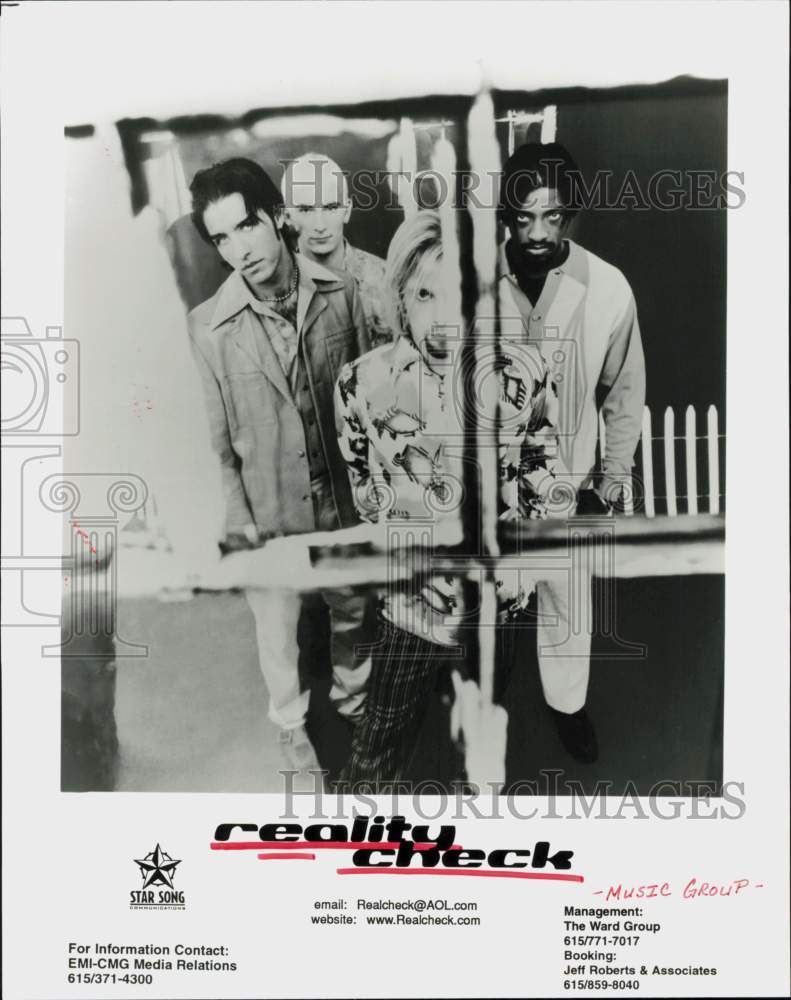 1998 Press Photo Reality Check, Music Group - hcq45991- Historic Images