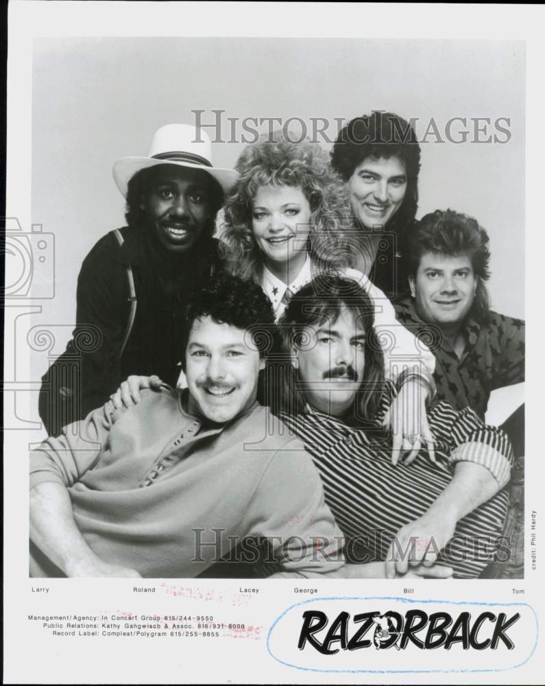 1987 Press Photo Razorback, Music Group - hcq45992- Historic Images