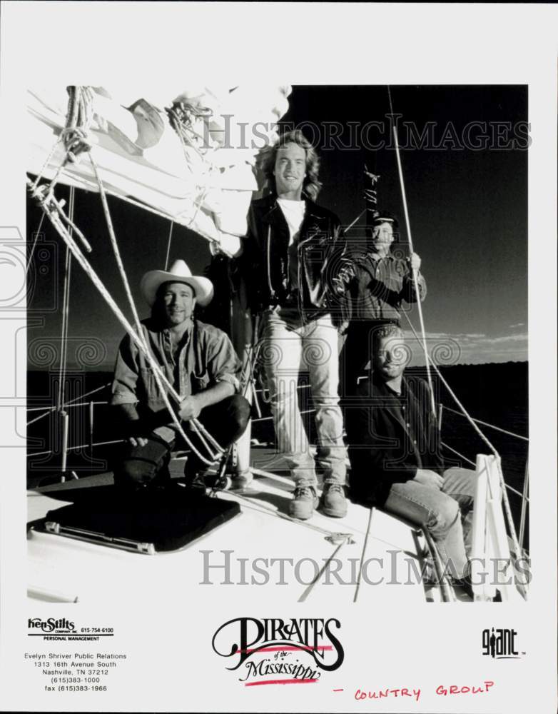 Press Photo Pirates of the Mississippi, Country Group - hcq45993- Historic Images