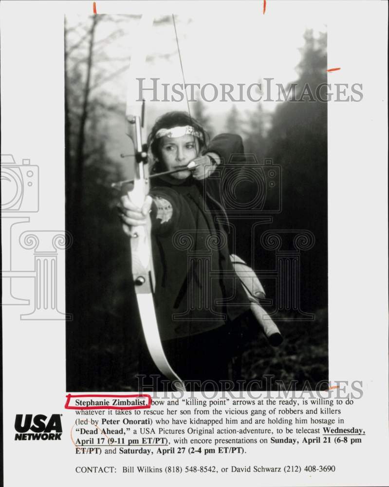 1996 Press Photo Actress Stephanie Zimbalist in &quot;Dead Ahead&quot; - hcq46001- Historic Images