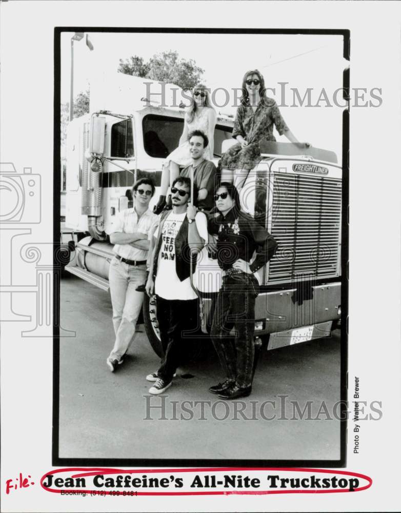 1991 Press Photo Jean Caffeine&#39;s All-Nite Truckstop, Music Group - hcq46006- Historic Images