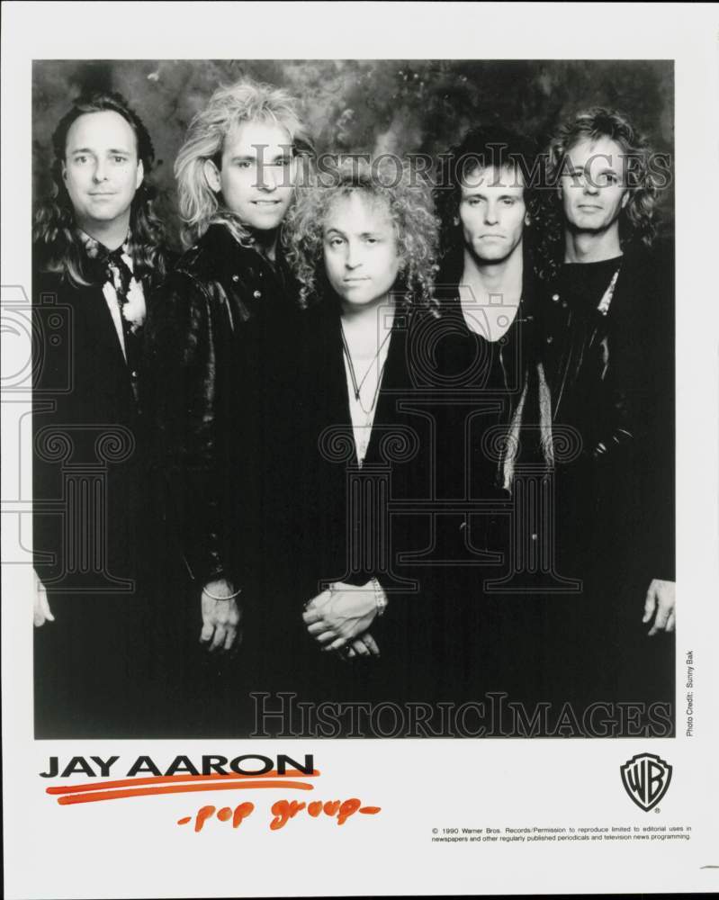 1990 Press Photo Jay Aaron, Music Group - hcq46007- Historic Images