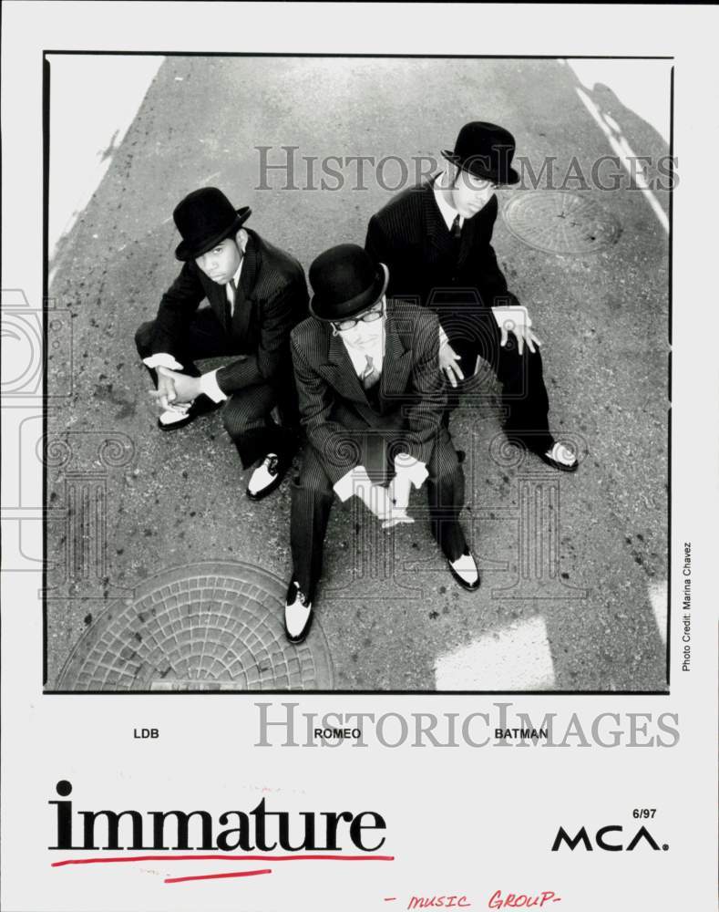 1997 Press Photo Immature, Music Group - LDB, Romeo, Batman - hcq46019- Historic Images