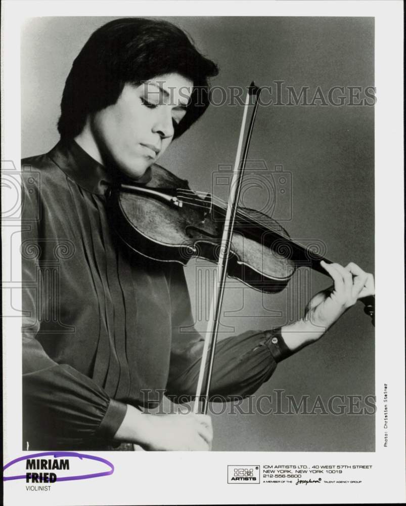 1988 Press Photo Violinist Miriam Fried - hcq46062- Historic Images