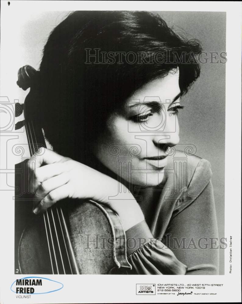 1988 Press Photo Violinist Miriam Fried - hcq46064- Historic Images