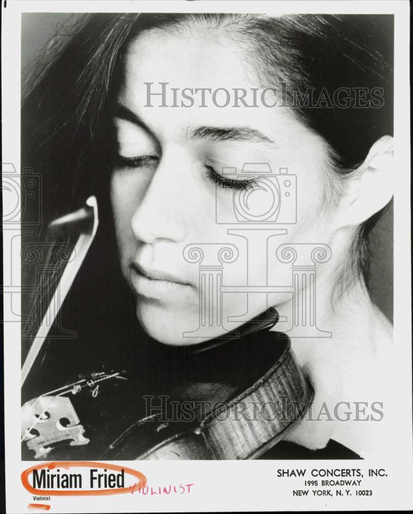 1984 Press Photo Violinist Miriam Fried - hcq46065- Historic Images