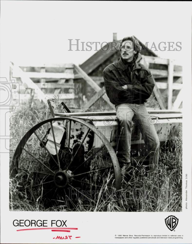 1990 Press Photo Musician George Fox - hcq46085- Historic Images