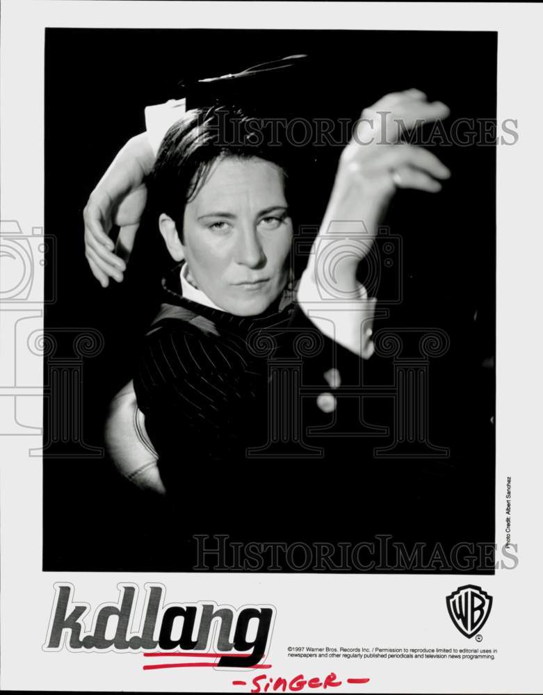 1997 Press Photo Singer K.D. Lang - hcq46087- Historic Images