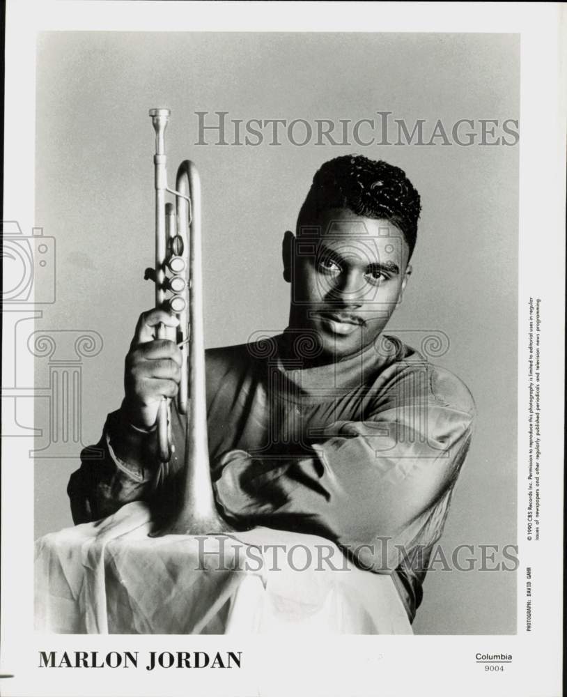 1990 Press Photo Musician Marlon Jordan - hcq46095- Historic Images