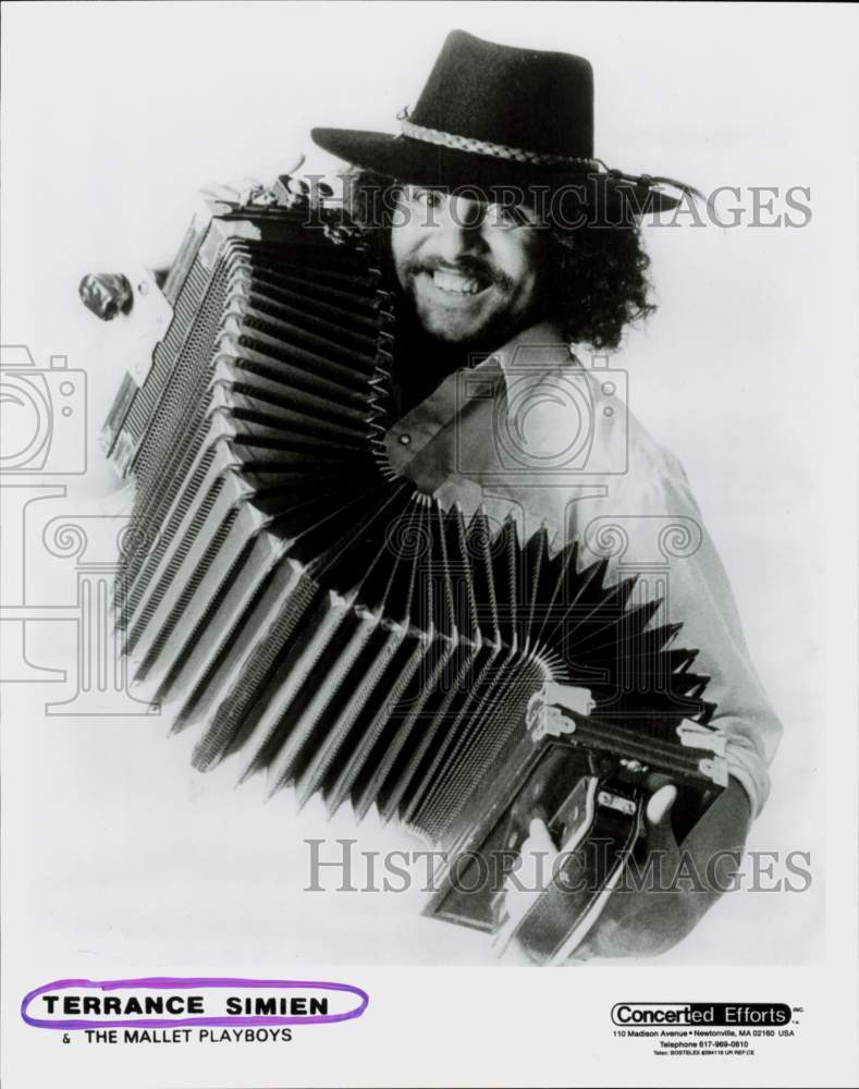 1989 Press Photo Musician Terrance Simien &amp; The Mallet Playboys - hcq46104- Historic Images