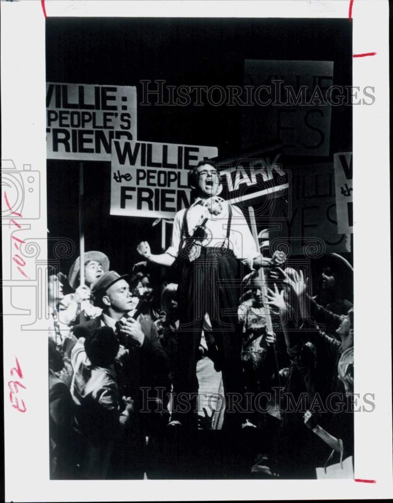 1984 Press Photo Actor Timothy Nolen in &quot;Willie Stark&quot;, Houston Grand Opera- Historic Images