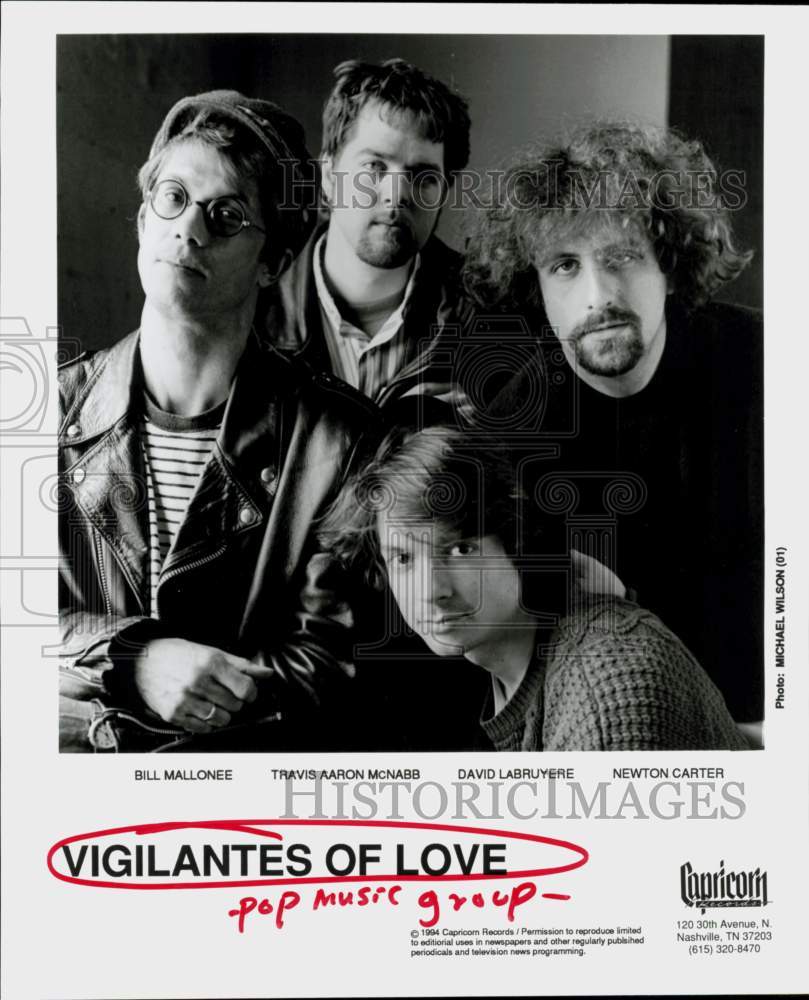 1994 Press Photo Vigilantes of Love, Pop Music Group - hcq46123- Historic Images