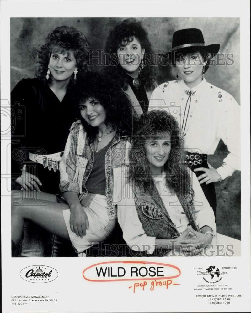 1990 Press Photo Wild Rose, Pop Group - hcq46135- Historic Images