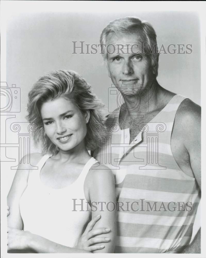 1994 Press Photo Ron Ely and Kimber Sissons in &quot;Sea Hunt&quot; TV Series - hcq46165- Historic Images