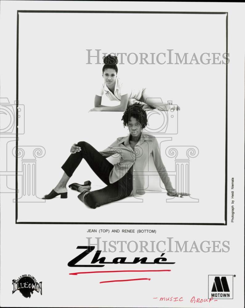 1997 Press Photo Zhane, Music Group - Jean & Renee - hcq46184- Historic Images