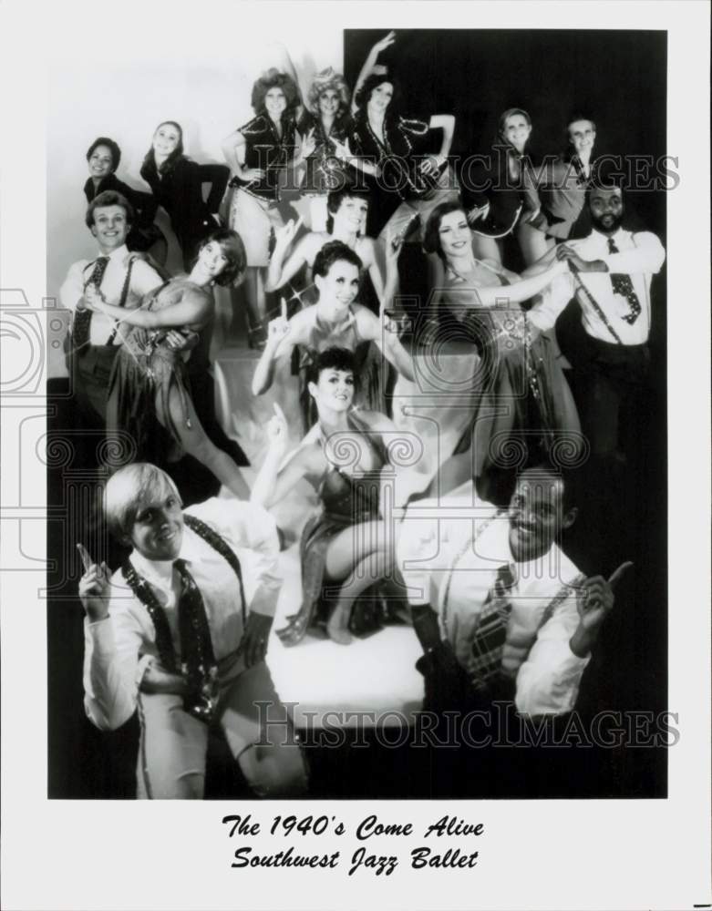 1984 Press Photo The 1940&#39;s Come Alive, Southwest Jazz Ballet - hcq46188- Historic Images