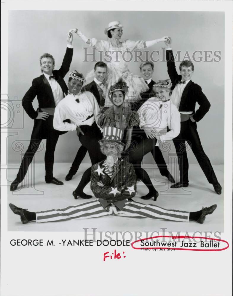 1991 Press Photo George M. - Yankee Doodle - Southwest Jazz Ballet - hcq46191- Historic Images