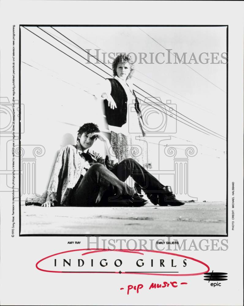 1995 Press Photo Indigo Girls, Pop Music Group - Amy Ray, Emily Saliers- Historic Images