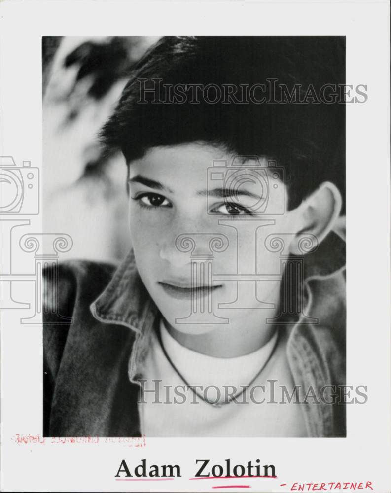 Press Photo Entertainer Adam Zolotin - hcq46209- Historic Images