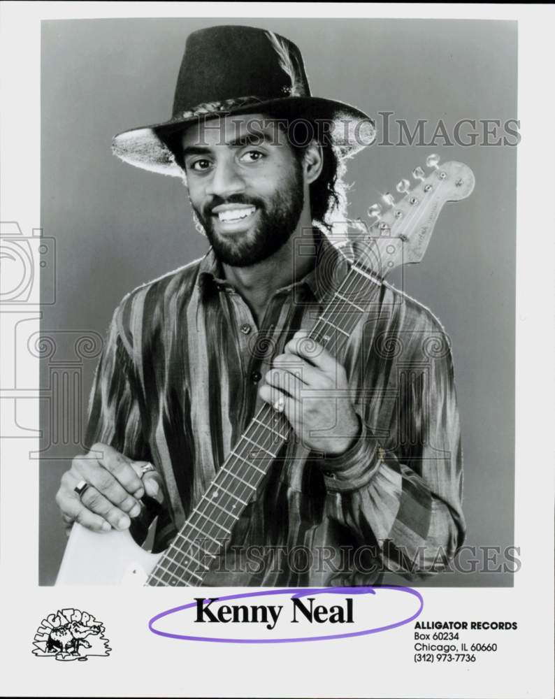 1988 Press Photo Singer-Musician Kenny Neal - hcq46217- Historic Images