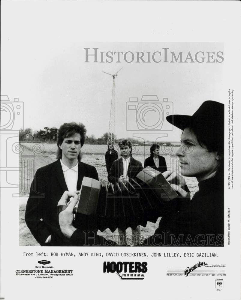 1987 Press Photo Hooters, Music Group - hcq46240- Historic Images