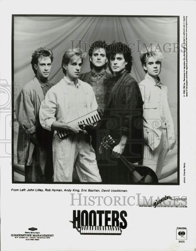 1985 Press Photo Hooters, Music Group - hcq46241- Historic Images