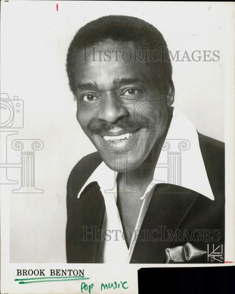 1984 Press Photo Brook Benton, Pop Music - hcq46265- Historic Images