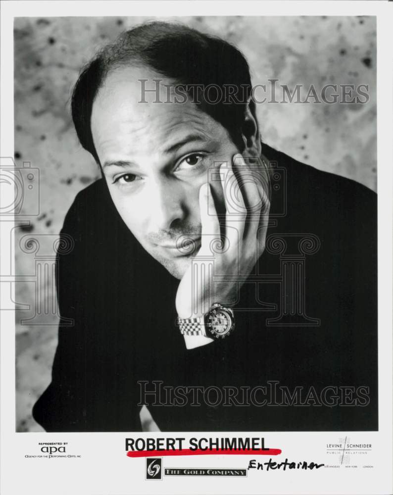 1990 Press Photo Entertainer Robert Schimmel - hcq46282- Historic Images