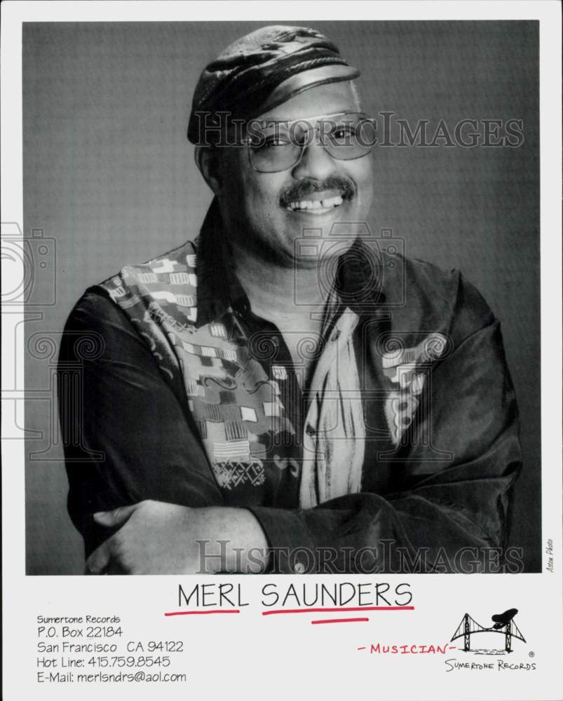 1993 Press Photo Musician Merl Saunders - hcq46298- Historic Images