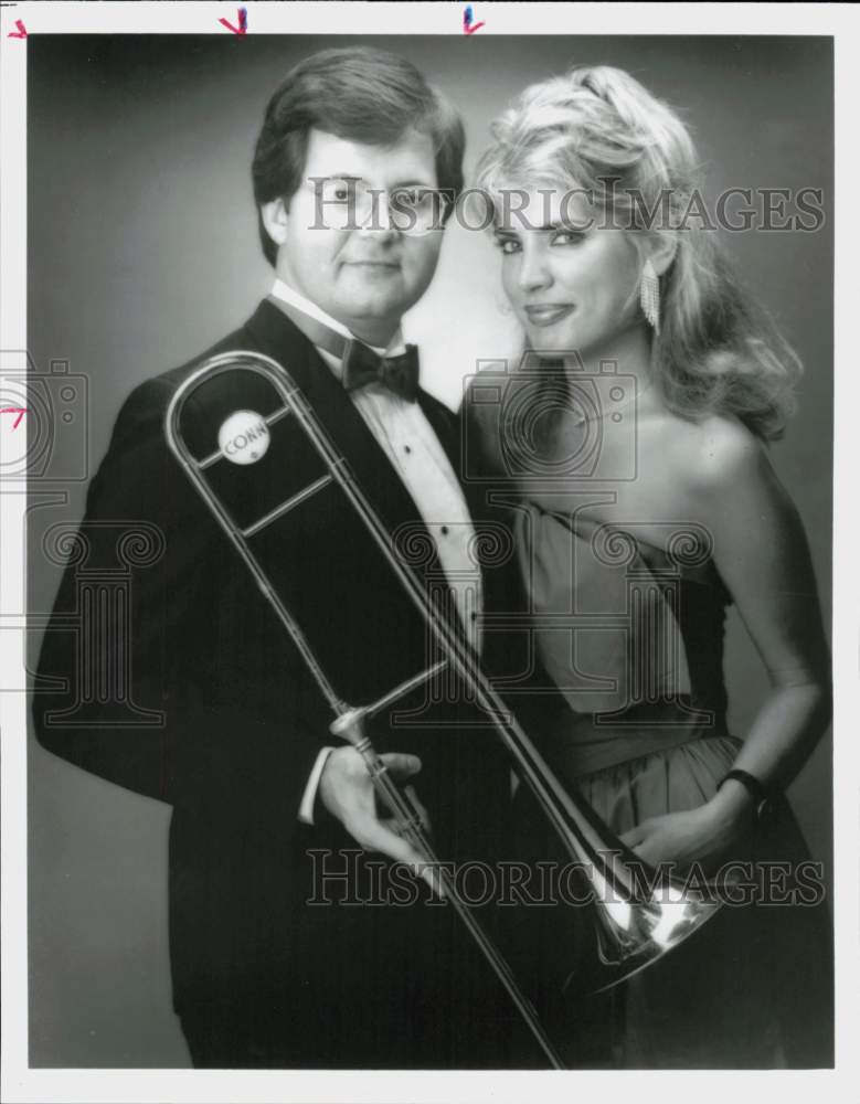 Press Photo Entertainers Cary Richards &amp; Melody George - hcq46299- Historic Images