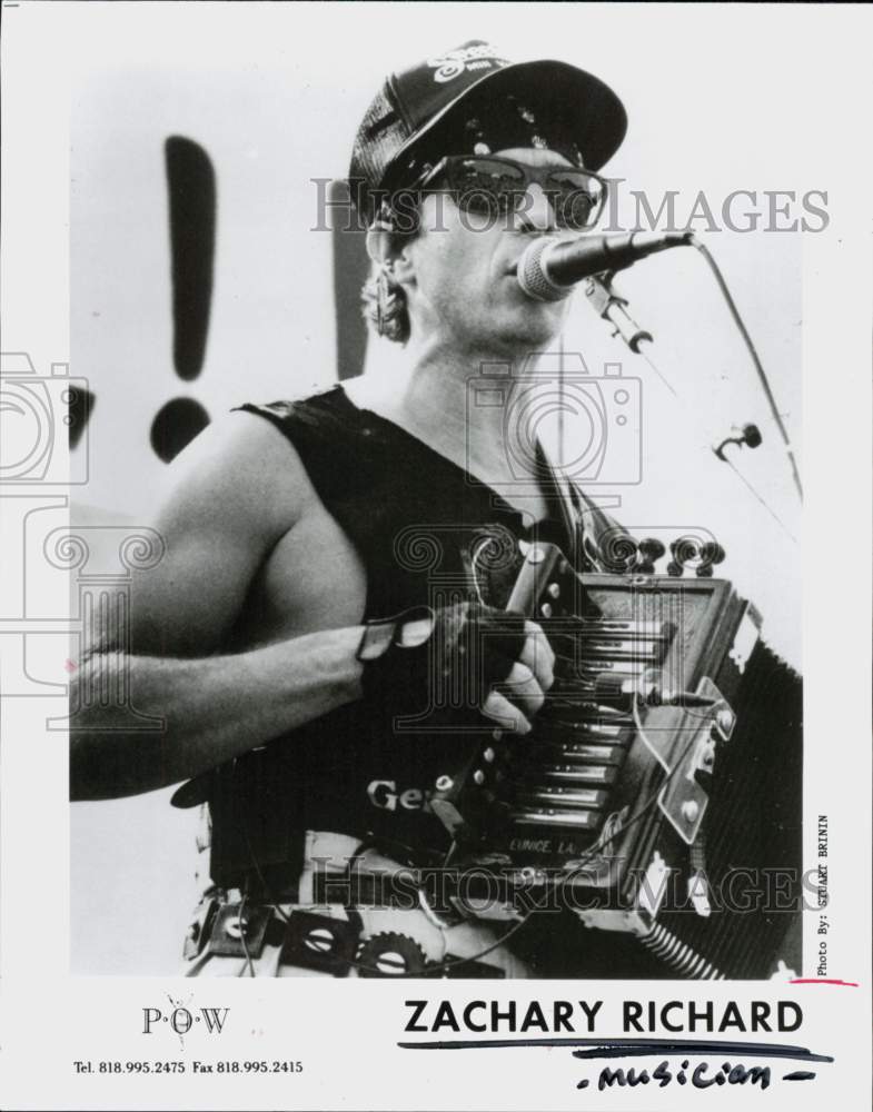 1993 Press Photo Musician Zachary Richard - hcq46304- Historic Images