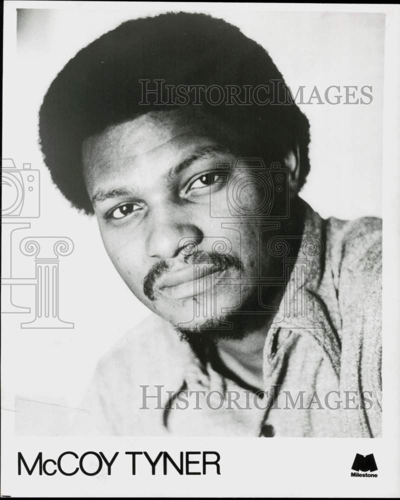 1977 Press Photo McCoy Tyner, Jazz Bandleader - hcq46314- Historic Images