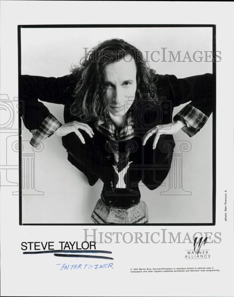 1993 Press Photo Entertainer Steve Taylor - hcq46350- Historic Images