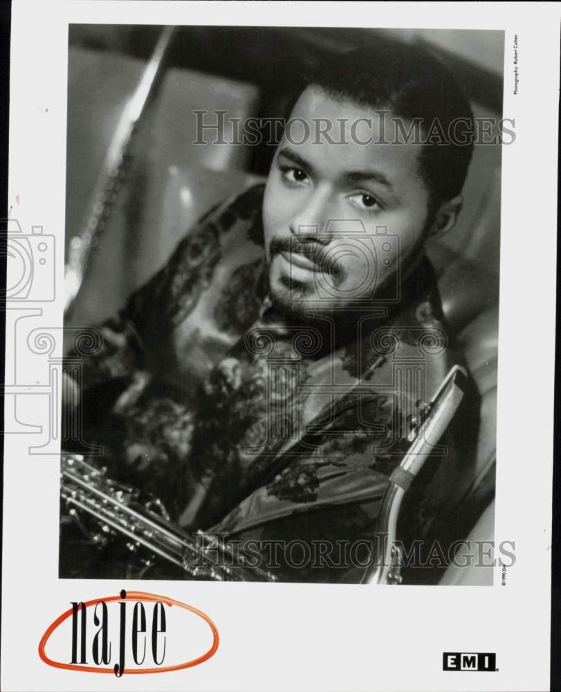 1990 Press Photo Singer Najee - hcq46351- Historic Images