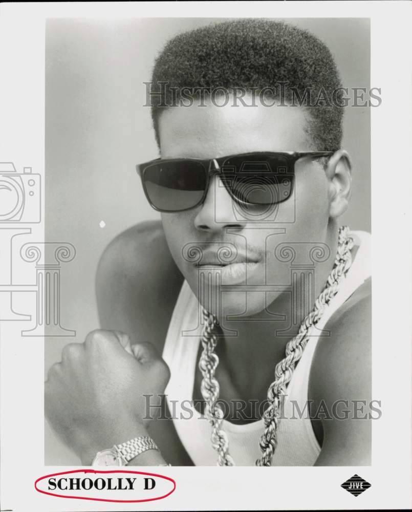 1989 Press Photo Singer Schoolly D - hcq46353- Historic Images