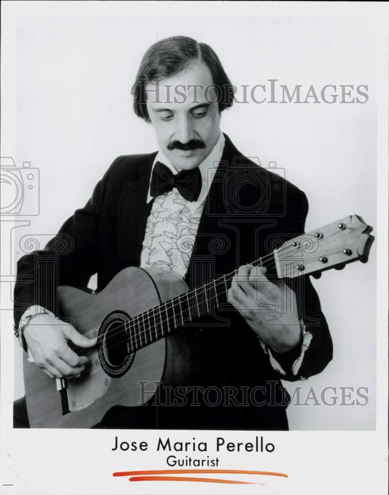 1988 Press Photo Jose Maria Perello, Guitarist - hcq46398- Historic Images