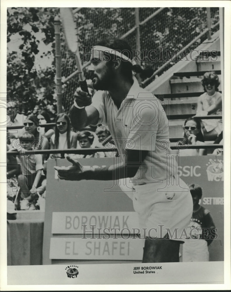 1973 Press Photo Jeff Borowiak United States Tennis Player at World Championship- Historic Images