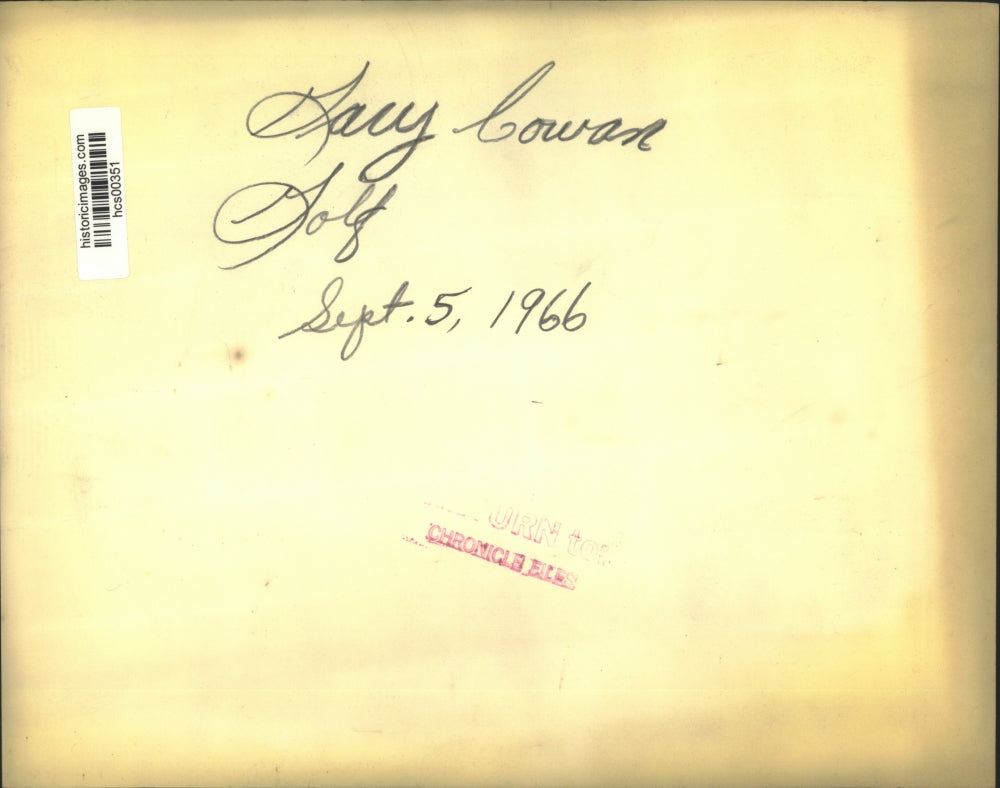 1966 Press Photo Golfer Gary Cowan at Marion Golf Club in Pensilvania